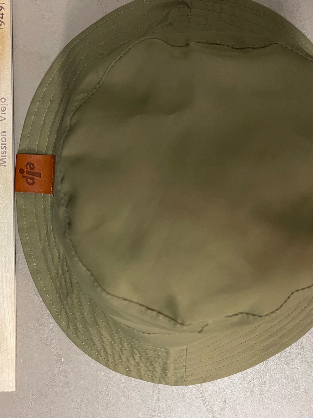 e!p Bucket Hat Reversible green/travel design